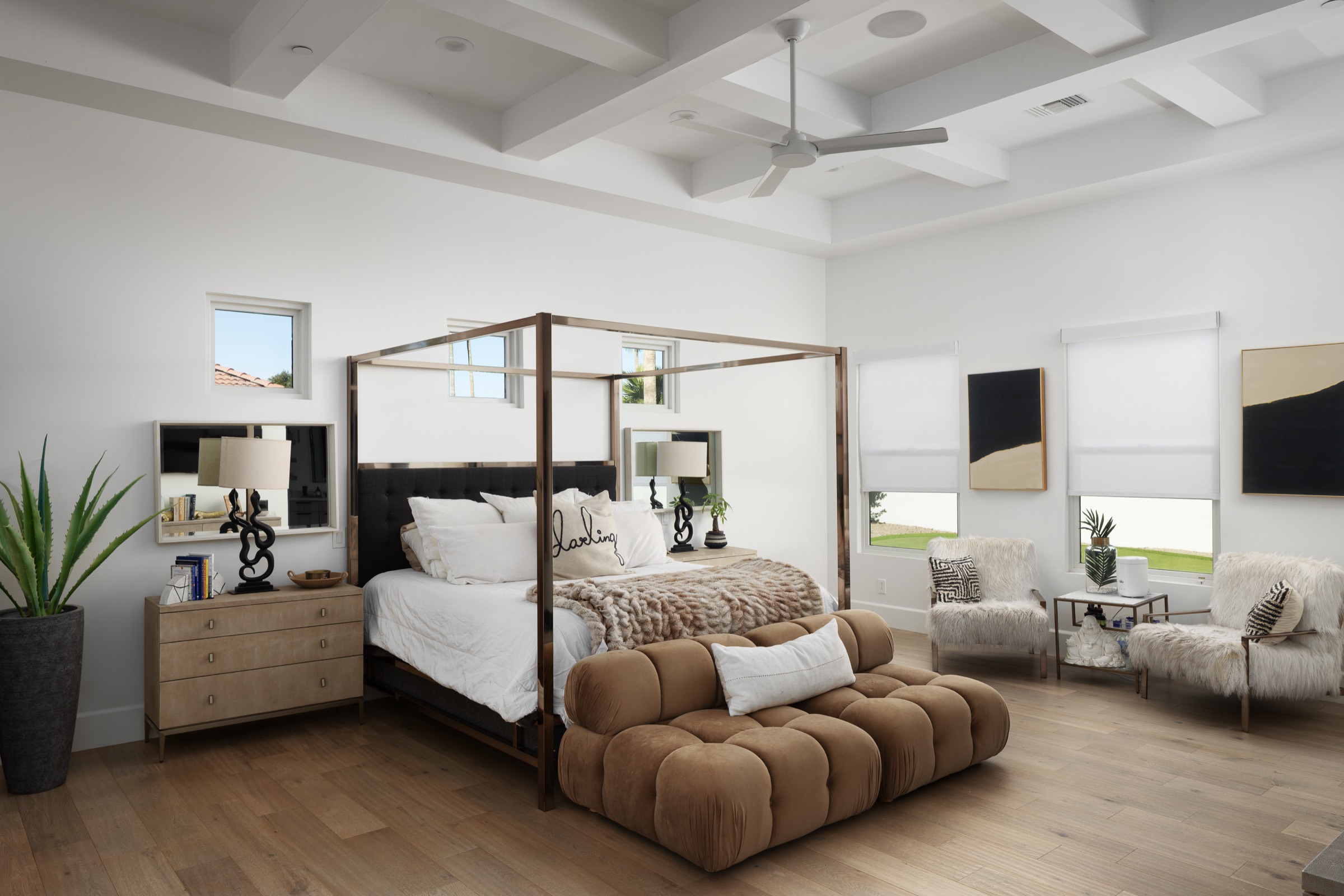 Primary bedroom luxury estate Scottsdale AZ