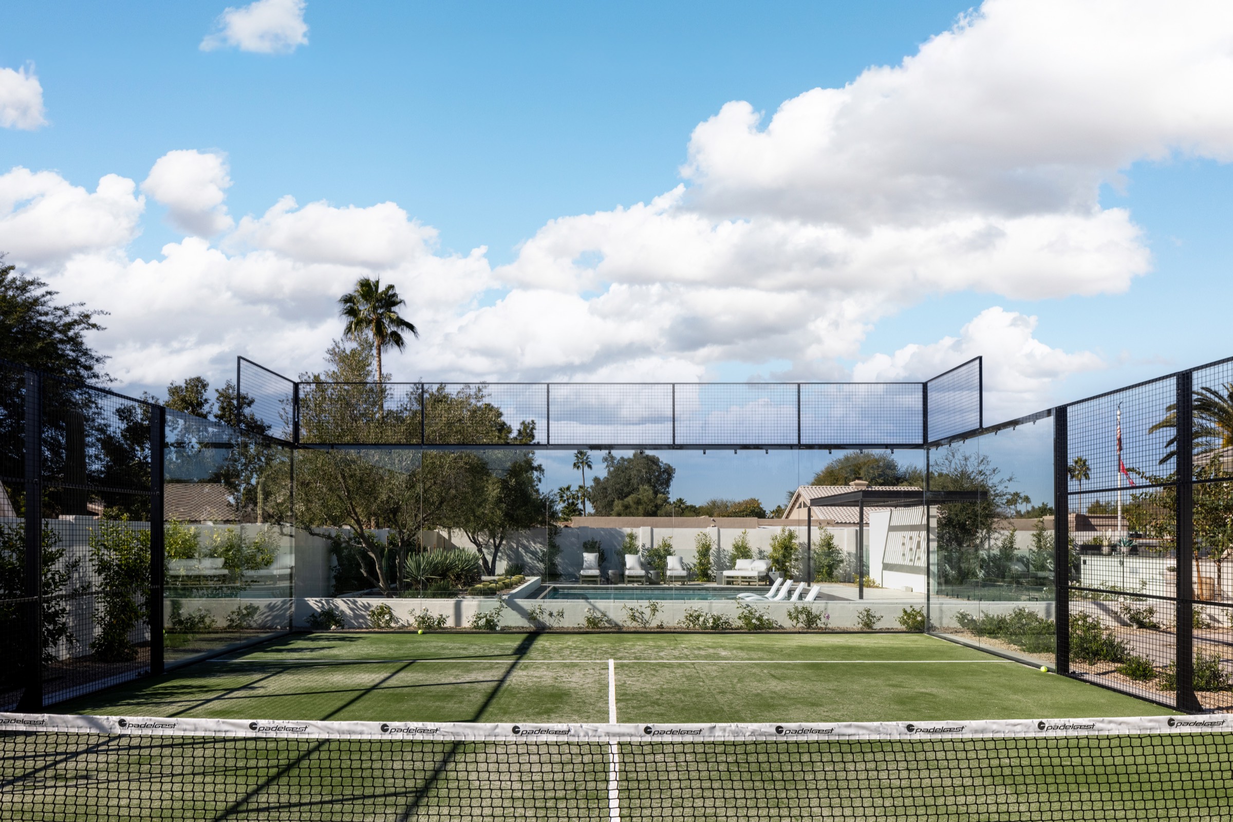 Private padel court imported from Spain Scottsdale Arizona